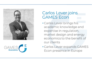 Dr. Carlos Lever joins GAMES Econ as an affiliated expert